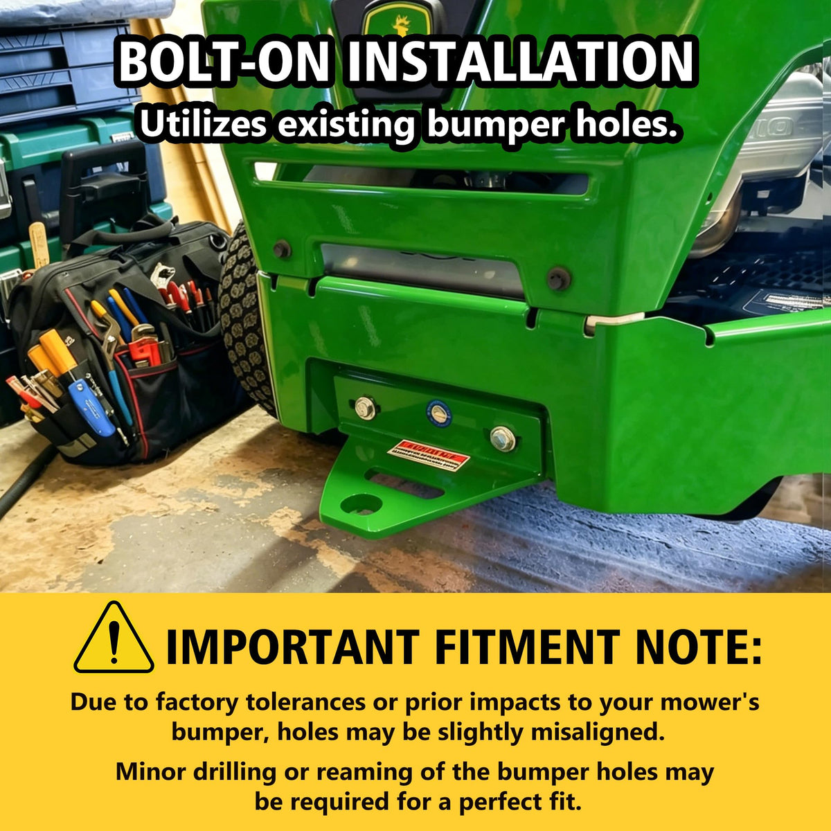 BOFiNEHY towing a utility cart illustrating practical yard use and convenience