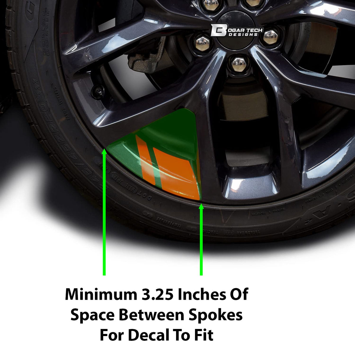 BOGAR TECH DESIGNS close-up of gloss vinyl texture highlighting smooth shine and clean cut edges for precise fit