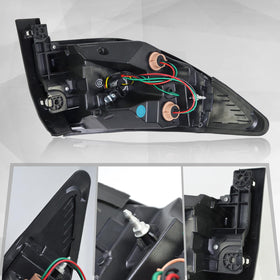 BOGYL backside connector view showing plug-and-play harness attachment