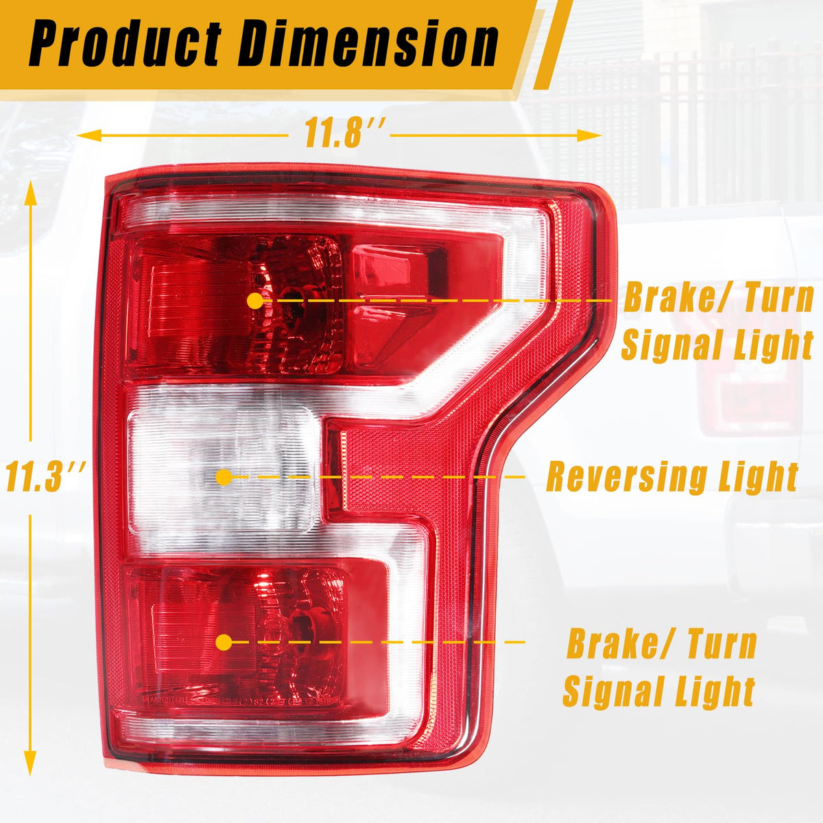 Boine tail light rear connector and harness ready for plug-and-play installation