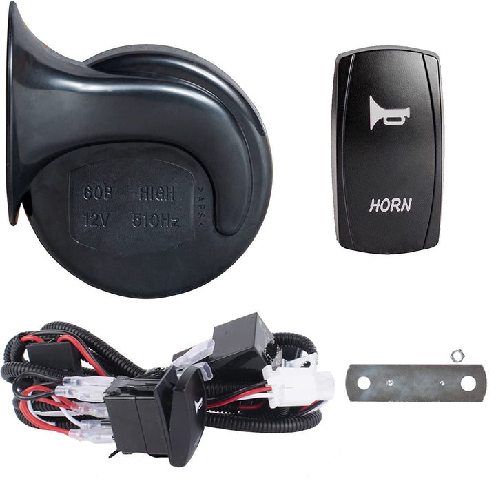 Boine horn front view showing durable housing and clear mounting points benefit: reliable fit
