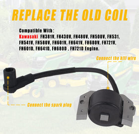 Boine ignition coil electrical connector close-up highlighting secure contact