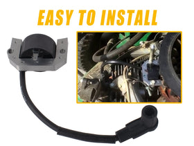 Boine ignition coil installed on Kawasaki engine demonstrating correct fit