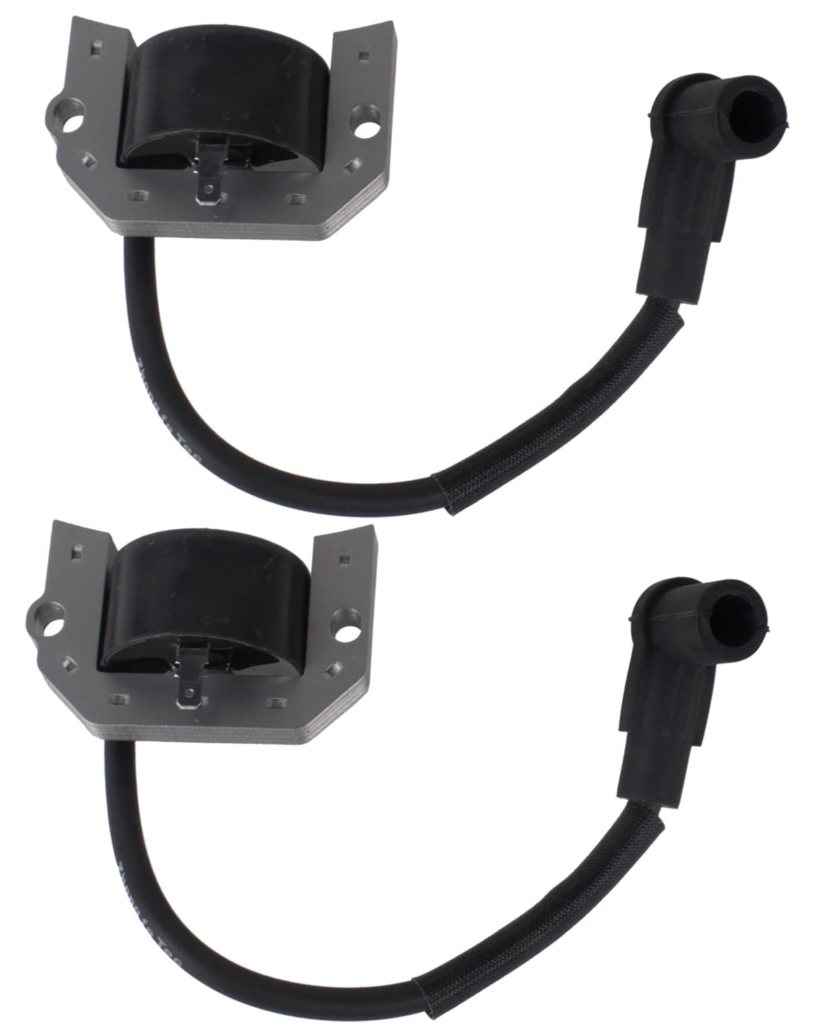 Boine ignition coil two-pack with box showing included items and assurance