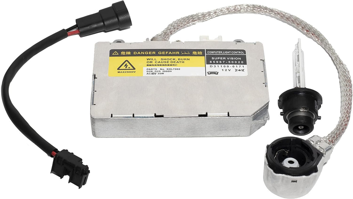 Boine KDLT002 front-view ballast assembly showing mounting points and connectors for easy replacement