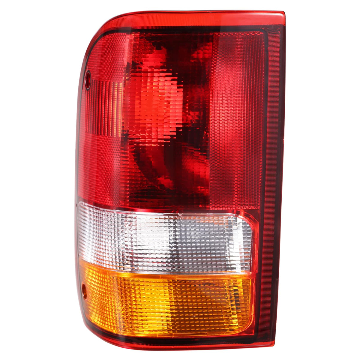 Boine left tail light front assembly showing clear lens and improved visibility