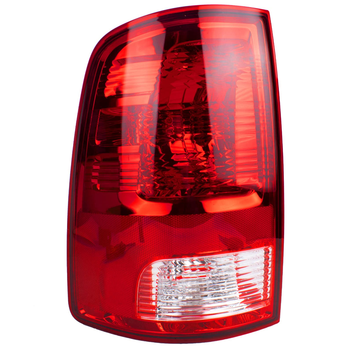 Boine left tail light front view showing clear lens and improved appearance