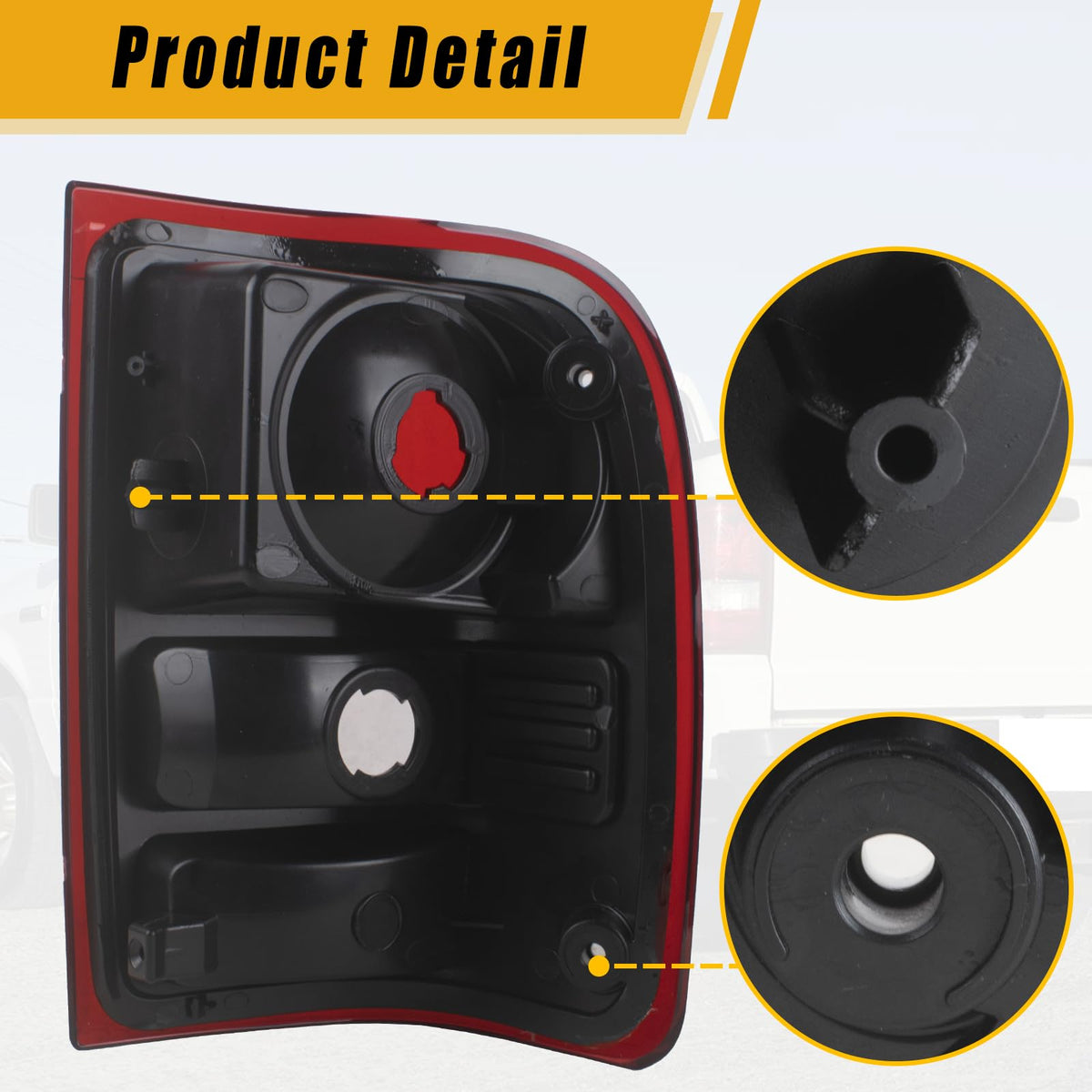 Boine rear housing and electrical plugs showing OEM-style connections