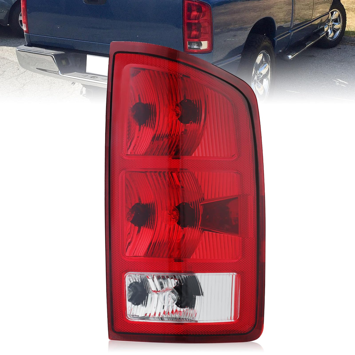 Boine tail light front view showing fit and finish for easy replacement