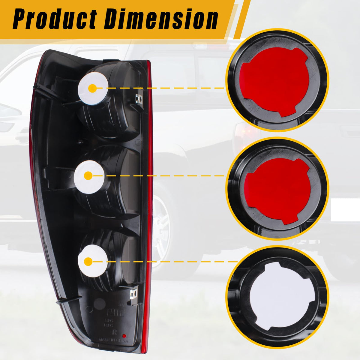 Boine side profile showing mounting points for easy direct-fit installation