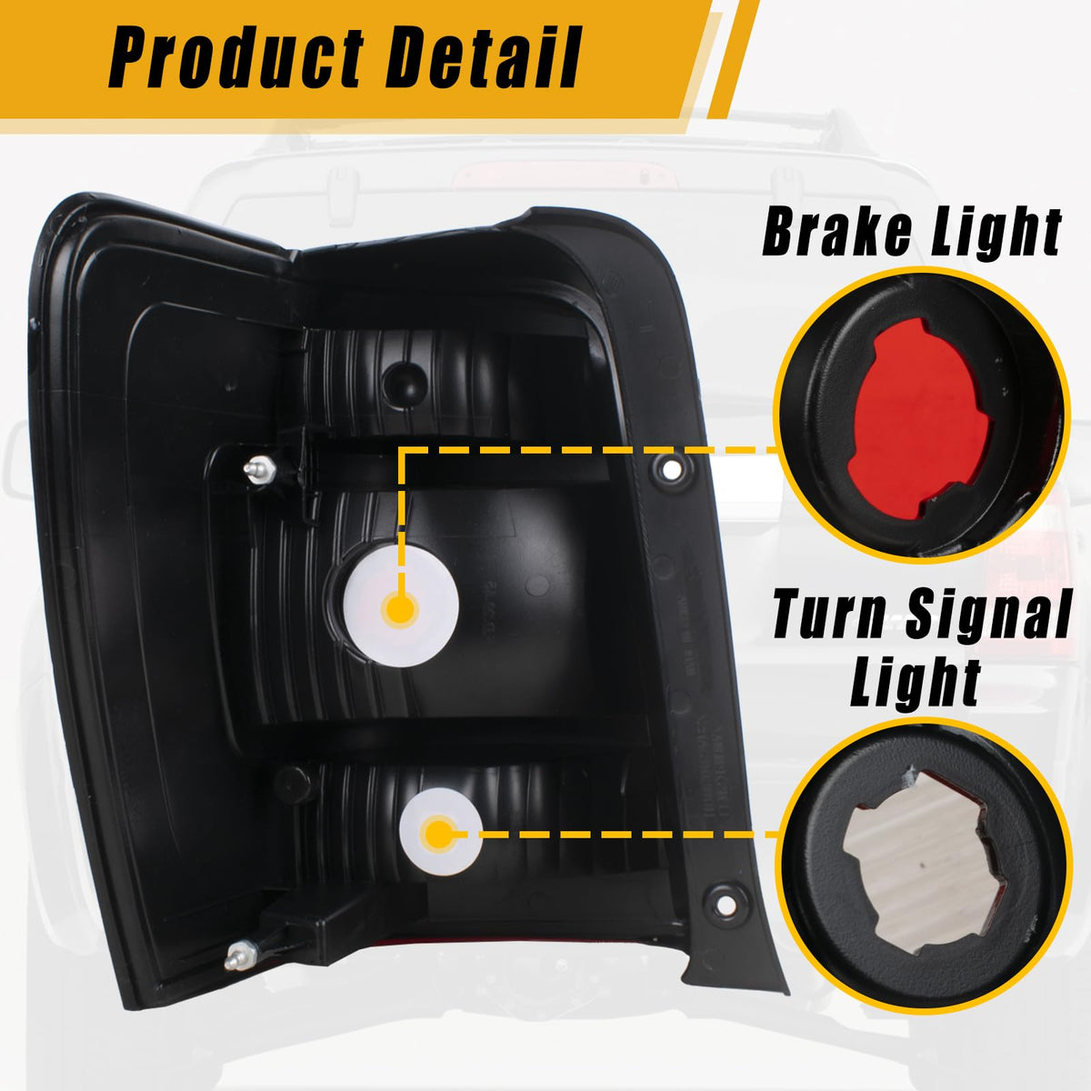 Boine rear view showing mounting points and easy-install benefit