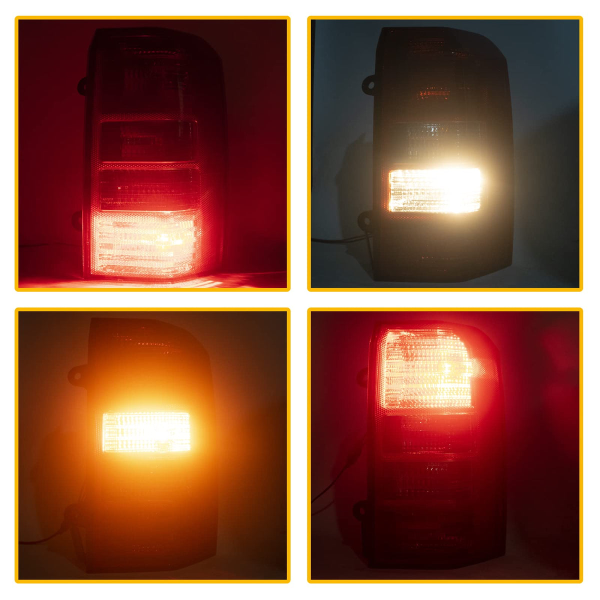 Boine tail light detail showing pre-installed bulb for quick install