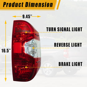 Boine tail light close-up of mounting points for easy alignment benefit