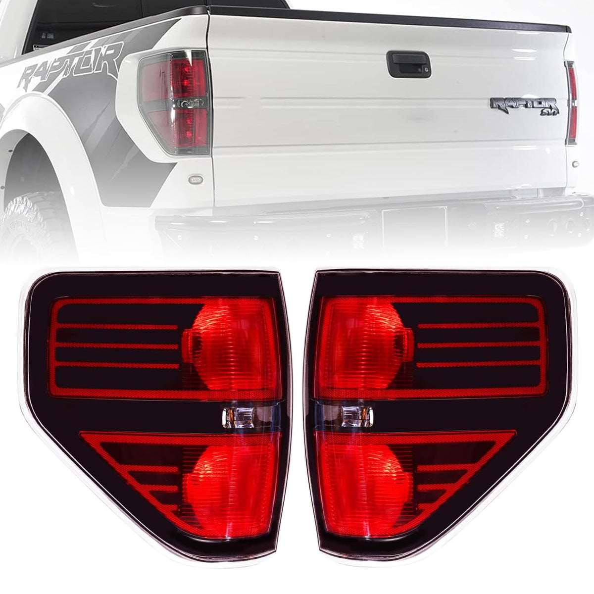 Boine front view of taillight housing showing clean fit and improved rear styling