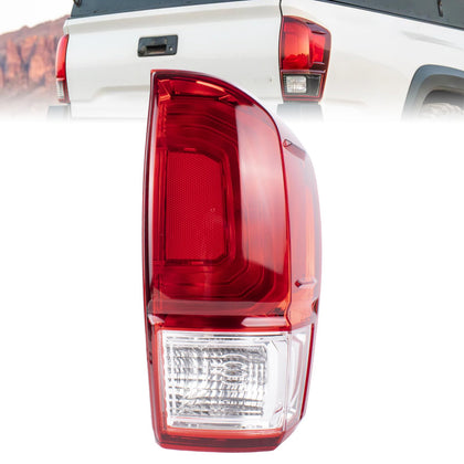 Boine front view red tail light housing showing clean fit and restored look