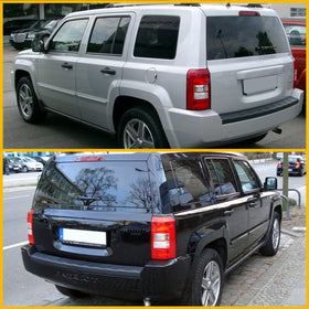 Boine tail light mounted on Jeep Patriot demonstrating final fit