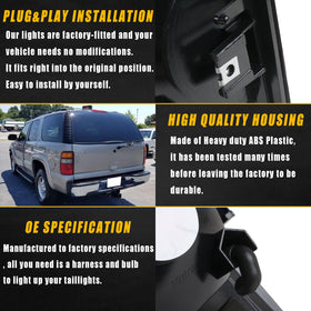 Boine tail light installed on Chevy Tahoe illustrating restored brake and signal visibility