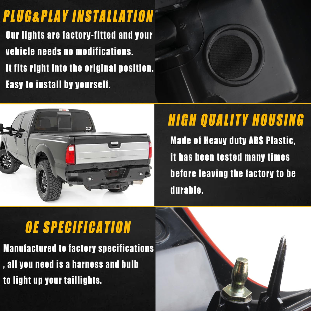 Boine installed on Ford truck showing correct OEM alignment