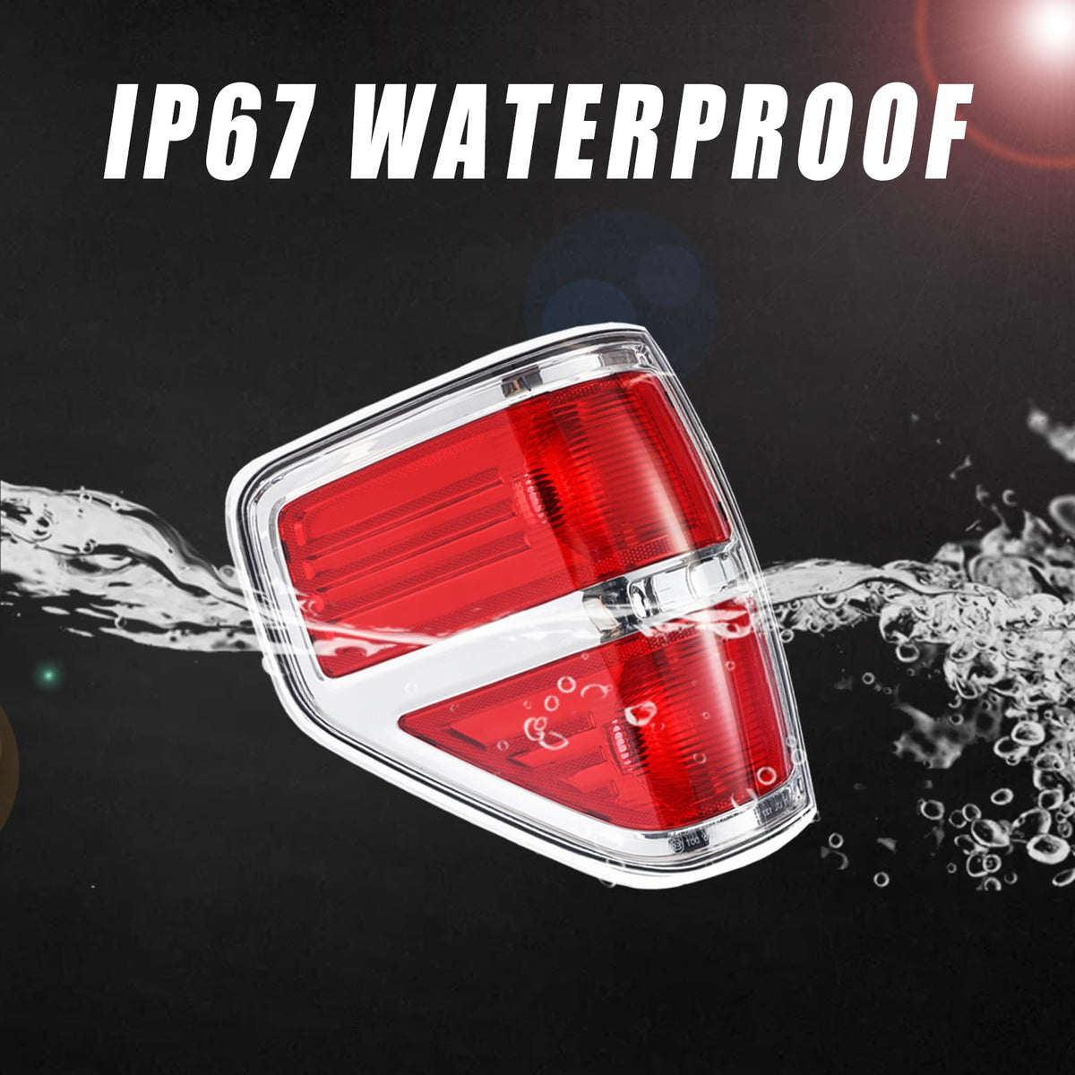 Boine tail light seal and edge detail showing weather protection and tight fit