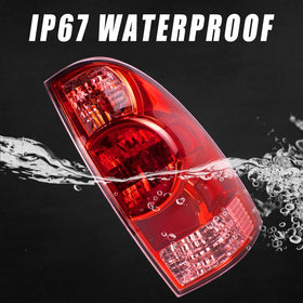 Boine tail light next to ruler showing size and scale for correct replacement fitment