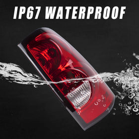 Boine tail light beside ruler showing dimensions for correct fitment
