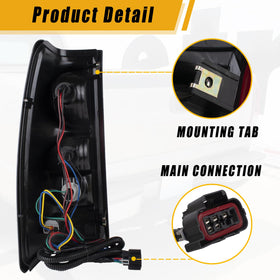 Boine taillight rear view showing mounting points and plugs, eases plug-and-play installation