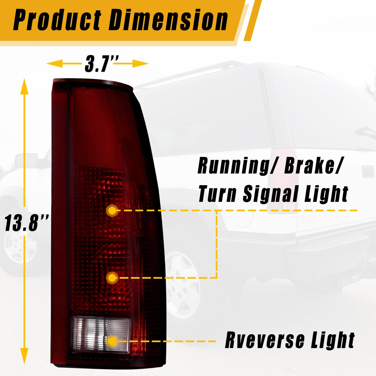 Boine close-up of red-smoke lens highlighting durable finish and visibility