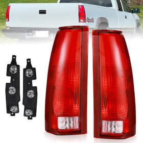 Boine red taillight front assembly showing lens and benefits of clear visibility