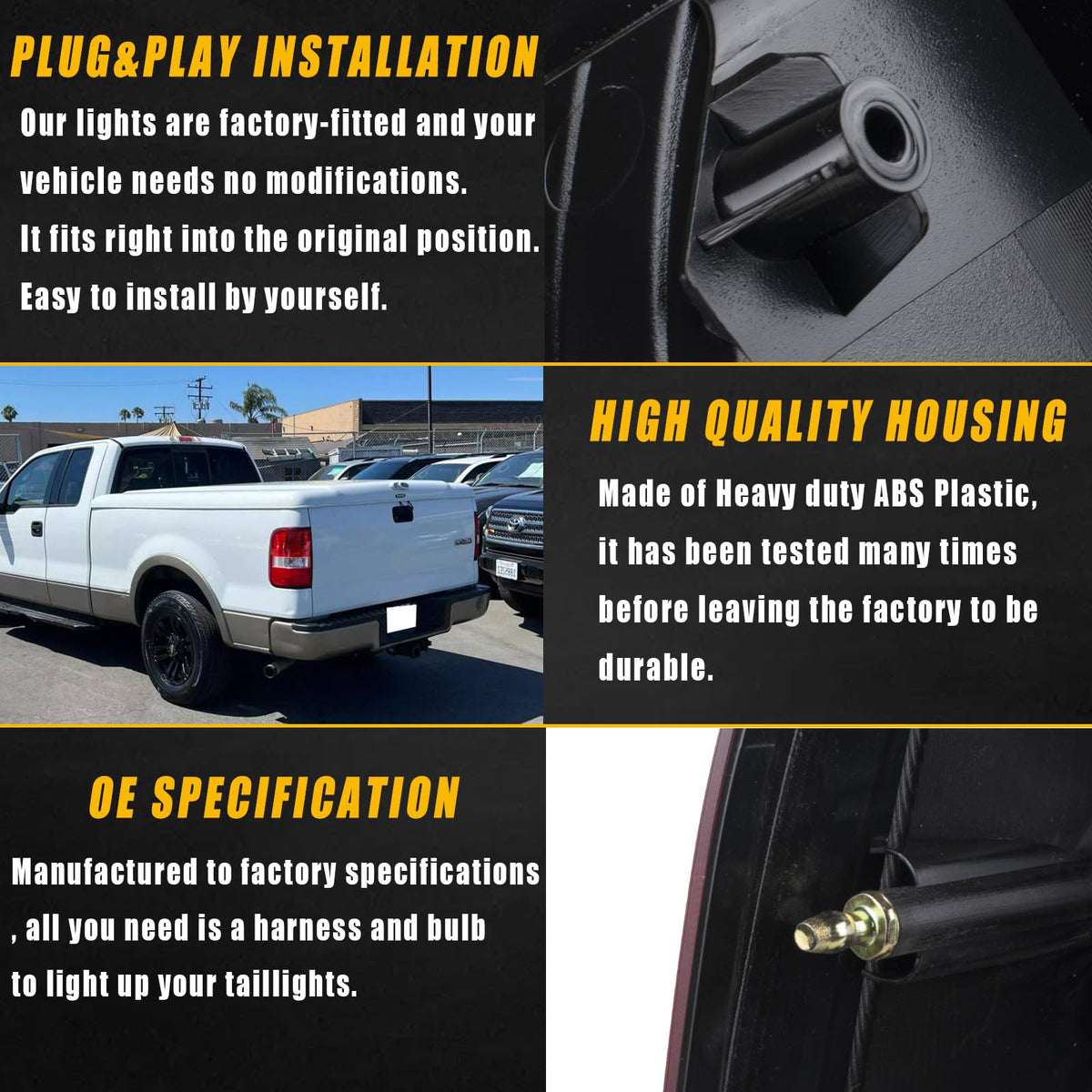 Boine taillight installed on a Ford F-150 illustrating direct-fit restoration