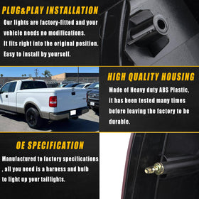 Boine taillight installed on a Ford F-150 illustrating direct-fit restoration