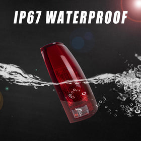 Boine tail light beside ruler showing size and easy fitment benefit