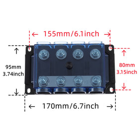 BOJACK ANM-B4 cable connection detail showing heavy-gauge lug attachment for reliable power