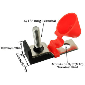 BOJACK fuse block mounted beside breaker for scale and compact installation