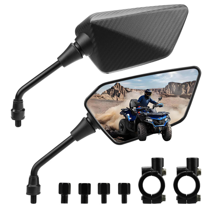 BOJE front view of mirror pair showing clear wide-angle reflection and safety