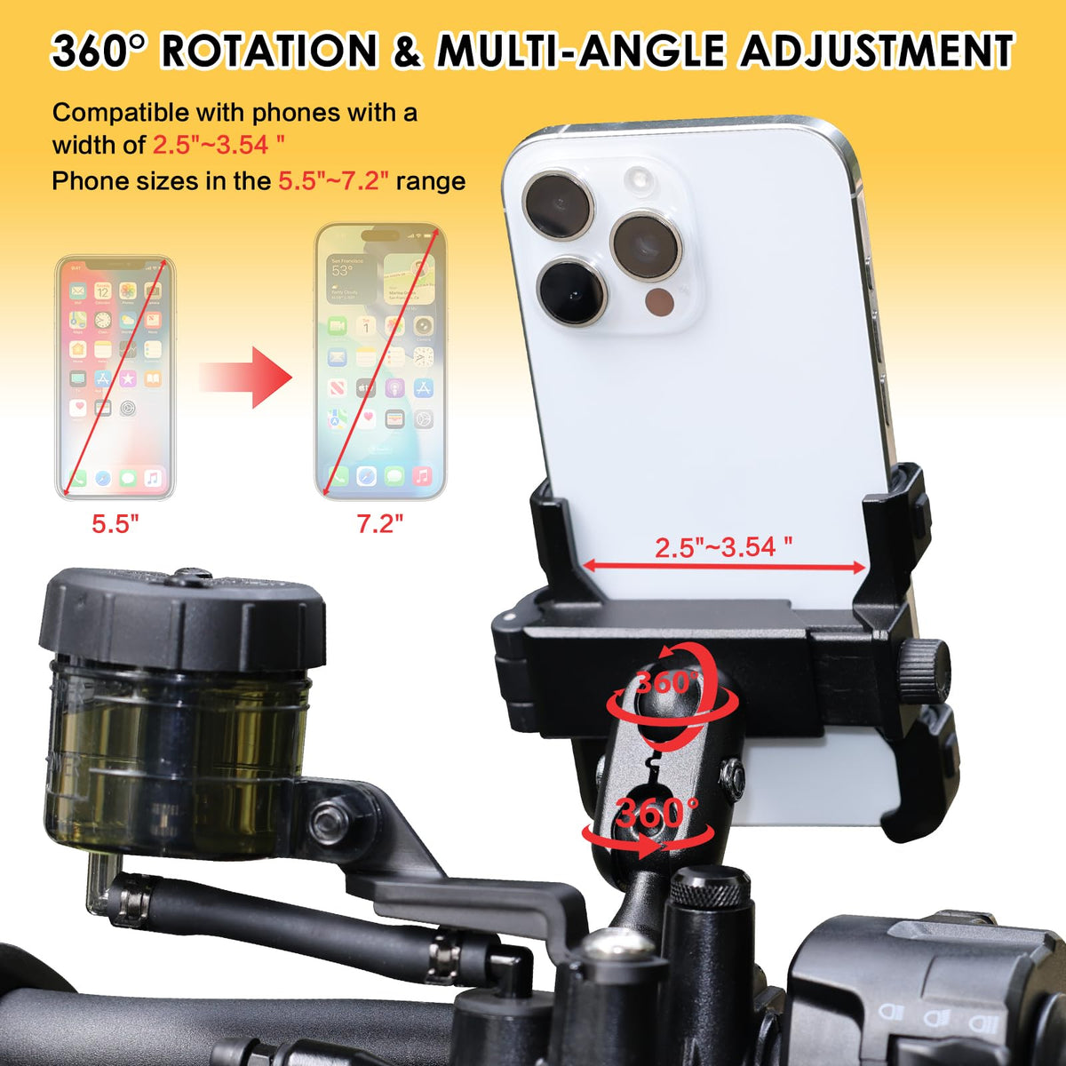 BOJE in use on motorcycle while navigating for safe hands-free riding