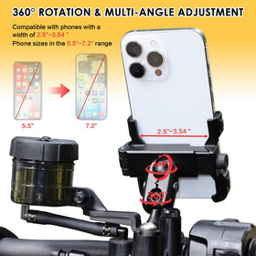 BOJE in use on motorcycle while navigating for safe hands-free riding