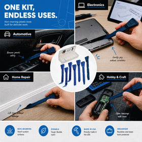 Bojo tools on garage workbench for efficient DIY upgrades
