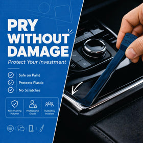 Bojo tools in use prying car door panel without scratches