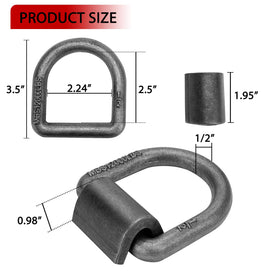 BOKE YOUNG close-up forged D-ring detail showing heavy steel and treated surface for durability