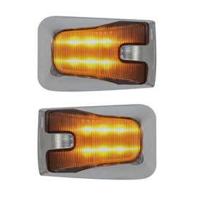 BOLANTON close-up of six amber LEDs showing bright visibility