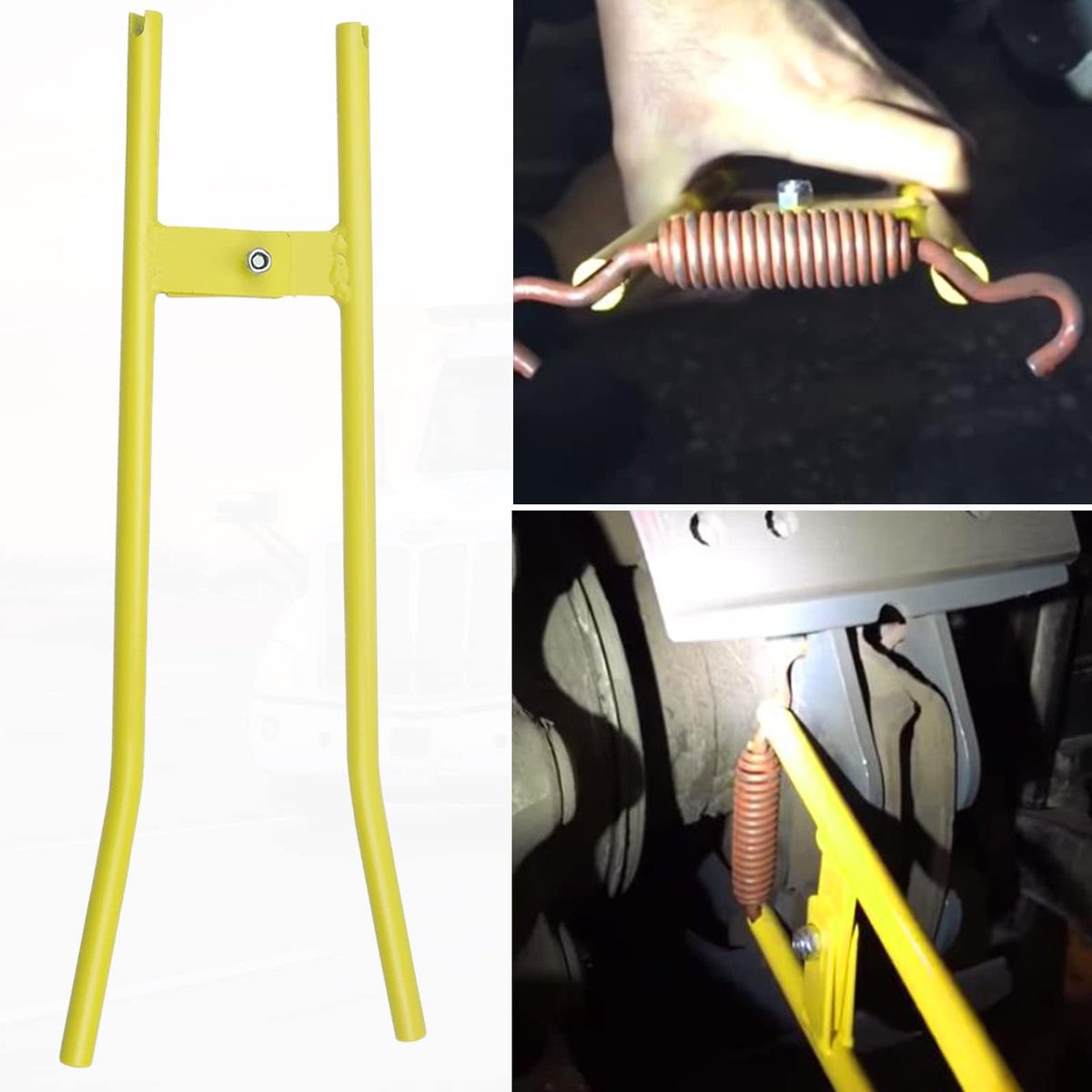 Bolaxin LT890 engaged on truck drum demonstrating faster spring replacement