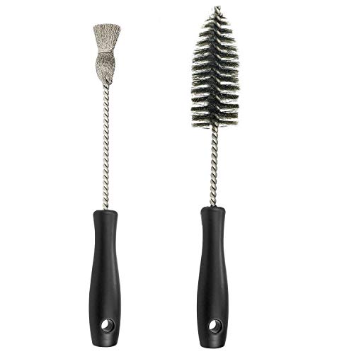 Bolaxin brushes next to ruler for scale, clear sizing for correct injector bore fit