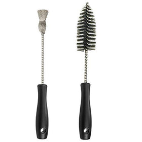 Bolaxin brushes next to ruler for scale, clear sizing for correct injector bore fit