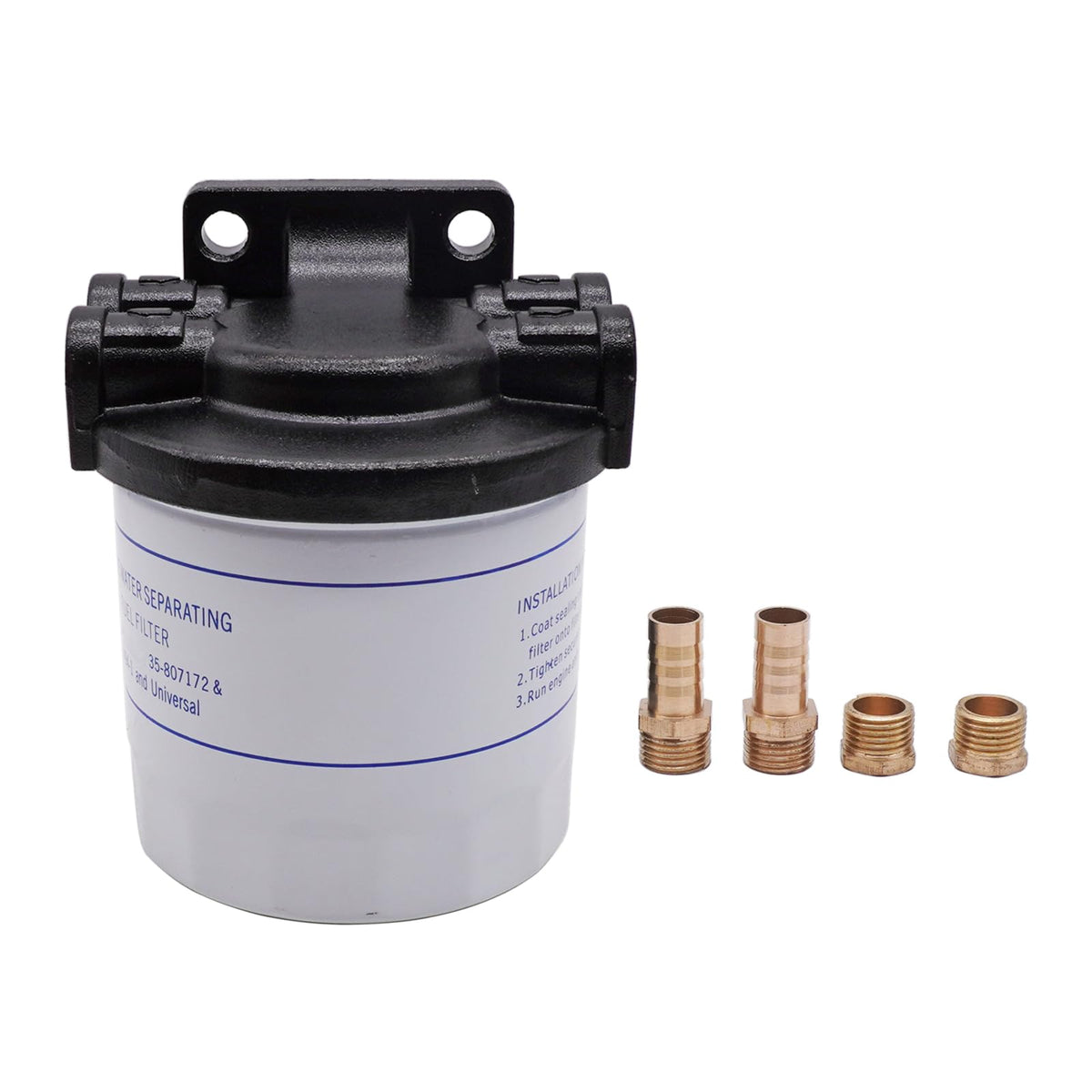 BOLEWIN filter head close-up showing fittings and leak-resistant design benefit