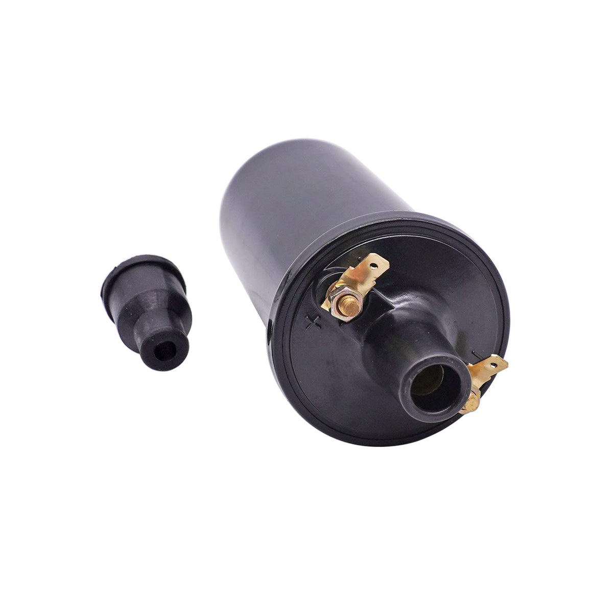 BOLEWIN ignition coil installed in marine engine illustrating proper fitment