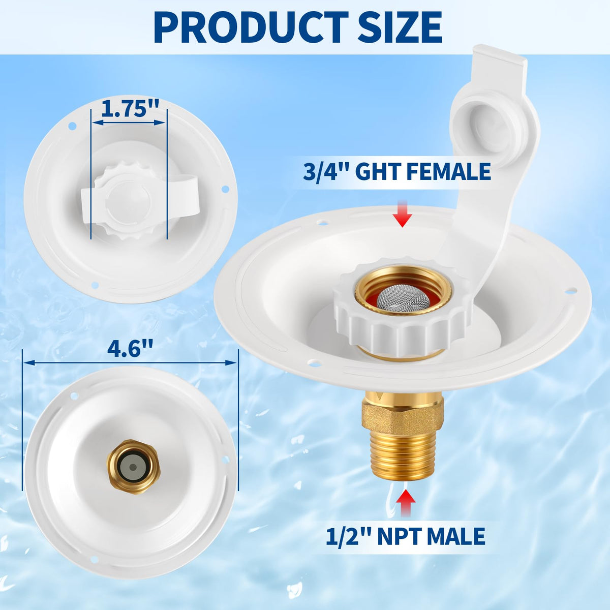 Boltigen 3/4" NH (GHT) hose attached showing easy, leak-resistant hookup