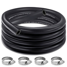 Boltigen front packaging showing 10ft hose and included clamps for quick install