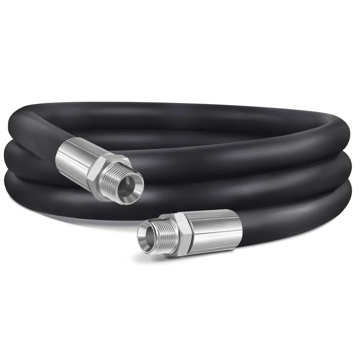 Boltigen front view of 6ft 1 inch NPT fuel hose showing label and length for easy identification