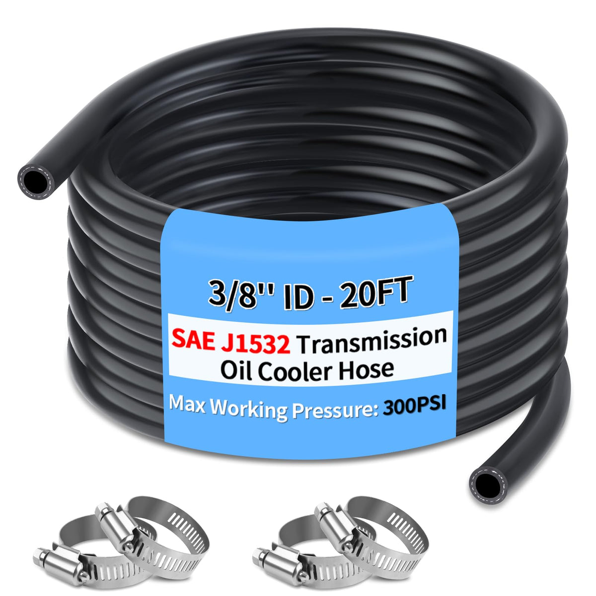 Boltigen front view of 20ft hose coil showing compact packaging and ready-to-use convenience