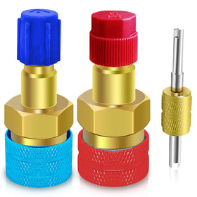 Boltigen dual adapters front view showing color-coded couplers and benefits